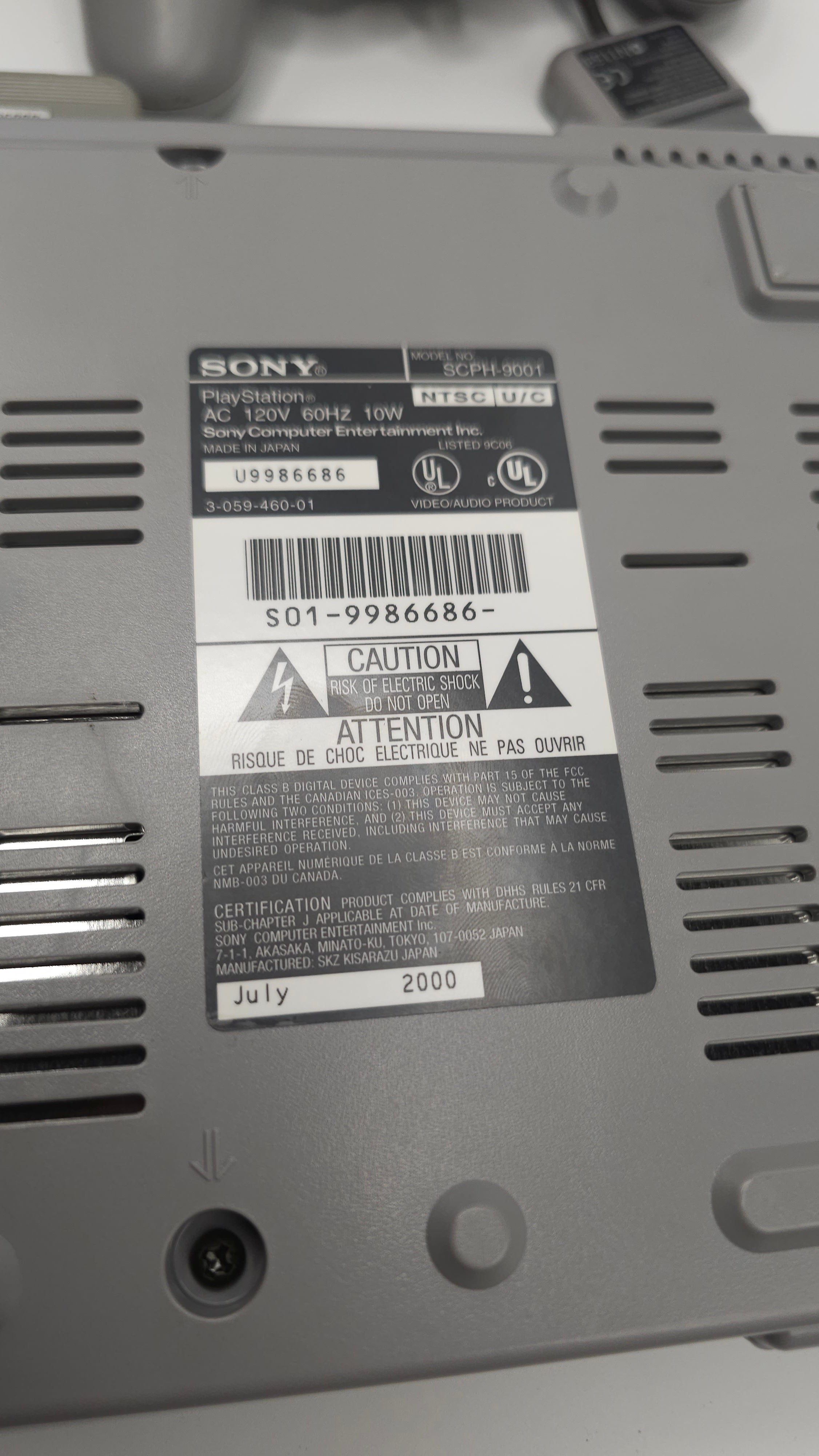 Playstation 1 Console With Controller